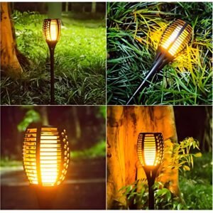 Solar Lights LED Flame For Outdoors