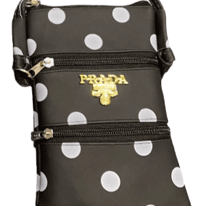 Ladies Bag Black Polka Dot 3 PC